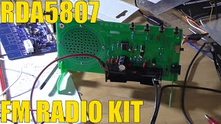 RDA5807FP FM Radio Kit BUILD [upl. by Naitsirk844]