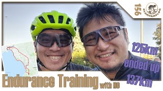 vlog 156【cycling vlog 84】Endurance Training with HO 125km Ended Up 137km [upl. by Bonnette]