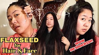 DIY Flaxseed Face amp Hair Mask Natural Botox for Glowy Skin amp Rapid Hair Growth 🌿 [upl. by Titus]