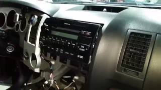 2007 Toyota tundra radio removal [upl. by Mahda760]