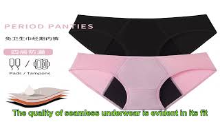 bottoming socks China Companyboxer briefs inseam China FactoryMenstrual Panties China customize [upl. by Mcgregor]