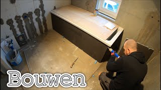 Bouwen Complete Badkamer Betegelen 3 [upl. by Tarr]