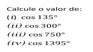 CALCULO DO COSSENO DE UM ÂNGULO QUALQUER [upl. by Goodwin]