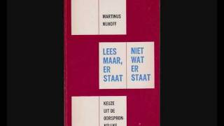 Martinus Nijhoff 18941953  Gedicht Het oude huis [upl. by Aisaim743]