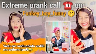 Extreme prank on funkeyboyfunny 🤫 April fool🤭 aprilfoolspranks prankcall funkeyboyfunny [upl. by Mcmath]