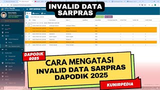 CARA MENGATASI INVALID DATA SARANA DAN PRASARANA SARPRAS SEKOLAH DI DAPODIK 2025 [upl. by Osicran258]