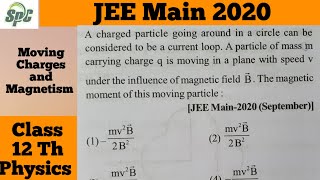 A charged particle going around in a circle can be considered to be a current loop  A particle of m [upl. by Ardnwahs]