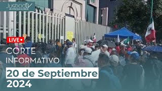 CORTE INFORMATIVO  Trabajadores del PJF se manifiestan fuera del edificio del CJF [upl. by Parnas122]