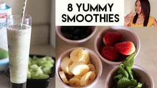 8 Energy Boosting Smoothies [upl. by Enneicul]