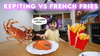 Nastusha’s MEAL TIME  KEPITING VS FRENCH FRIES [upl. by Teressa793]