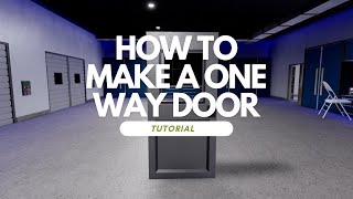 2 ways to make a one way door  Town [upl. by Christoffer]