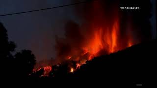 LIVE Volcano erupts on La Palma in the Canary Islands [upl. by Geffner]