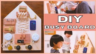 DIY BUSY BOARD  Cheap and Easy Sensory Activity Idea To Keep Kids Busy At Home  Phuong Mehmeh [upl. by Eniloj]