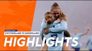 Highlights Zwitserland  OranjeLeeuwinnen 13112018 [upl. by Ahsinaw]