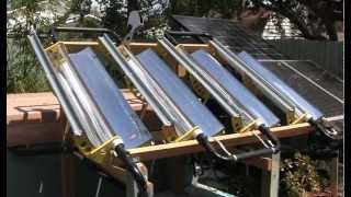 Parabolic Trough Solar Powered Water Heater [upl. by Kevyn]