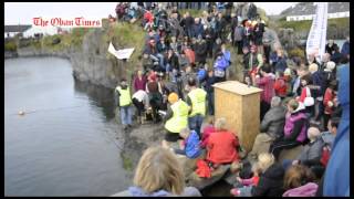 Easdale stone skimming championships 2012 [upl. by Aneetsirk]