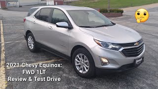 2021 Chevy Equinox Silver FWD 1LT 15L Turbo Review  THE GAS FRIENDLY SUV [upl. by Holmen]