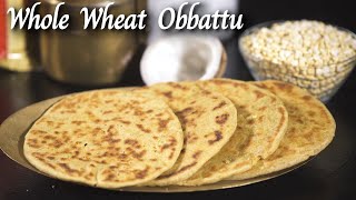 Whole Wheat Obbattu Recipe made from Aashirvaad Atta  Wheat Flour Recipes  Aashirvaad Atta Recipes [upl. by Einoj]