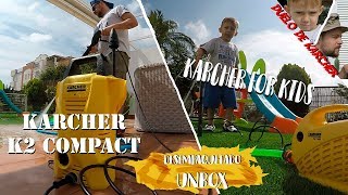 Hdirolimpiadora Karcher K2 compact  karcher for kids  unboxing y prueba [upl. by Elleniad]