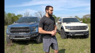 2019 Ford Raptor vs 2014 SVT Raptor  Gen 1 vs Gen 2 Raptor [upl. by Eidak256]