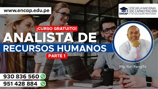 CURSO ANALISTA DE RECURSOS HUMANOS PARTE 1  2023 [upl. by Hadden645]