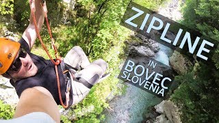 SLOVENIA Zipline in Bovec [upl. by Nikaniki]