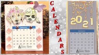 DIY Calendars For The New Year  Easel Style amp Fridge Magnet [upl. by Ydnelg348]