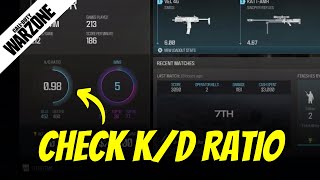 How to Check Your KD Ratio in Warzone [upl. by Stauffer]