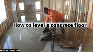 How To Self Level A Concrete Floor My Simple Process [upl. by Fancy]