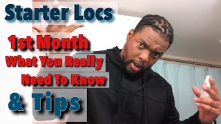 Starter Locs  What You Need To Know  Month 1 Tips  Oils to stop itching [upl. by Roman]