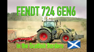 FENDT 724 Gen6 at work in the Scottish Borders [upl. by Jacky723]