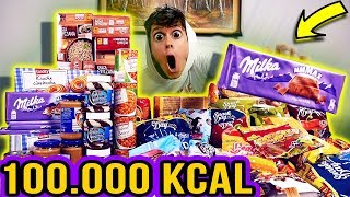 CZŁOWIEK VS 100000 KCAL CHALLENGE  JAKI JEST LIMIT W 24H [upl. by Lekar609]