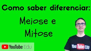 Diferença mitose e meiose  Minuto do Biomacete [upl. by Illek]