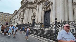 Visitando a Piazza Navona em Roma [upl. by Burgwell]