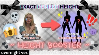 grow to your EXACT DESIRED HEIGHT both shorteramptaller overnight ver [upl. by Anceline395]