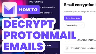 How to Decrypt Protonmail Emails 2024  Easy Guide [upl. by Lenad]