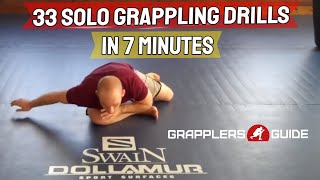 33 Solo Grappling BJJ Drills in 7 Minutes  Jason Scully [upl. by Orlina84]