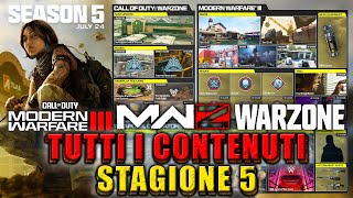 TUTTI I CONTENUTI DELLA STAGIONE 5 DI MW3 E WARZONE Superstore di Verdansk e Ultimo Filmato MWZ [upl. by Allianora]