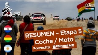 Resumen de la Etapa 5  CocheMoto  Tupiza  Oruro  Dakar 2017 [upl. by Brandt]