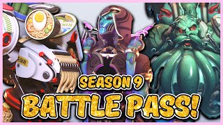 OVERWATCH 2 SEASON 9 BATTLE PASS SKINS AND ITEMS [upl. by Bronnie84]