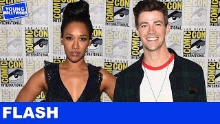 The Flash Tattoos With Grant Gustin Candice Patton amp the Cast at ComicCon [upl. by Romeon]