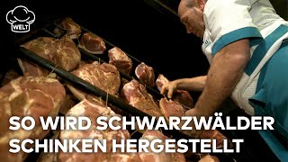 SCHWARZWÄLDER SCHINKEN So wird die deutsche Delikatesse hergestellt  Food Magazin [upl. by Adnauqahs]