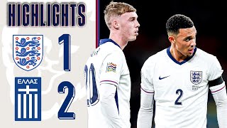 England 12 Greece  Three Lions Defeated At Wembley  UEFA Nations League Highlights [upl. by Orian]