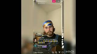 Talking To The Moon 🌙 Cover by Sam Tompkins Instagram Live [upl. by Rogergcam]