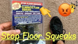 ✅Squeaky Floor Fix  Stop the Creaking Under Carpet Wood and Vinyl Floor Boards Quick Review [upl. by Airat]