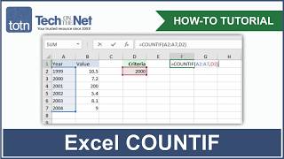 How to use the COUNTIF function in Excel [upl. by Stew]