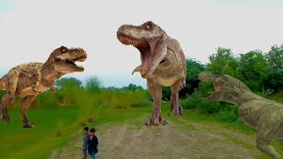 Dinosaur Hunting In Jurassic World Dominion  TRex Chase  Huzi Films😱🦖🐊 [upl. by Kerwin]