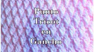 Como tejer punto fácil y rápido en crochet o ganchillo Puntadas nuevas a crochet 158 [upl. by Ackley379]