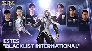 New Skin  Estes quotBlacklist Internationalquot  Mobile Legends Bang Bang [upl. by Iak944]