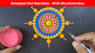 Dot Painting  Dot Art  Dot mandala for beginners  Mandala Art  261  2024  ATM Creations [upl. by Ariel]